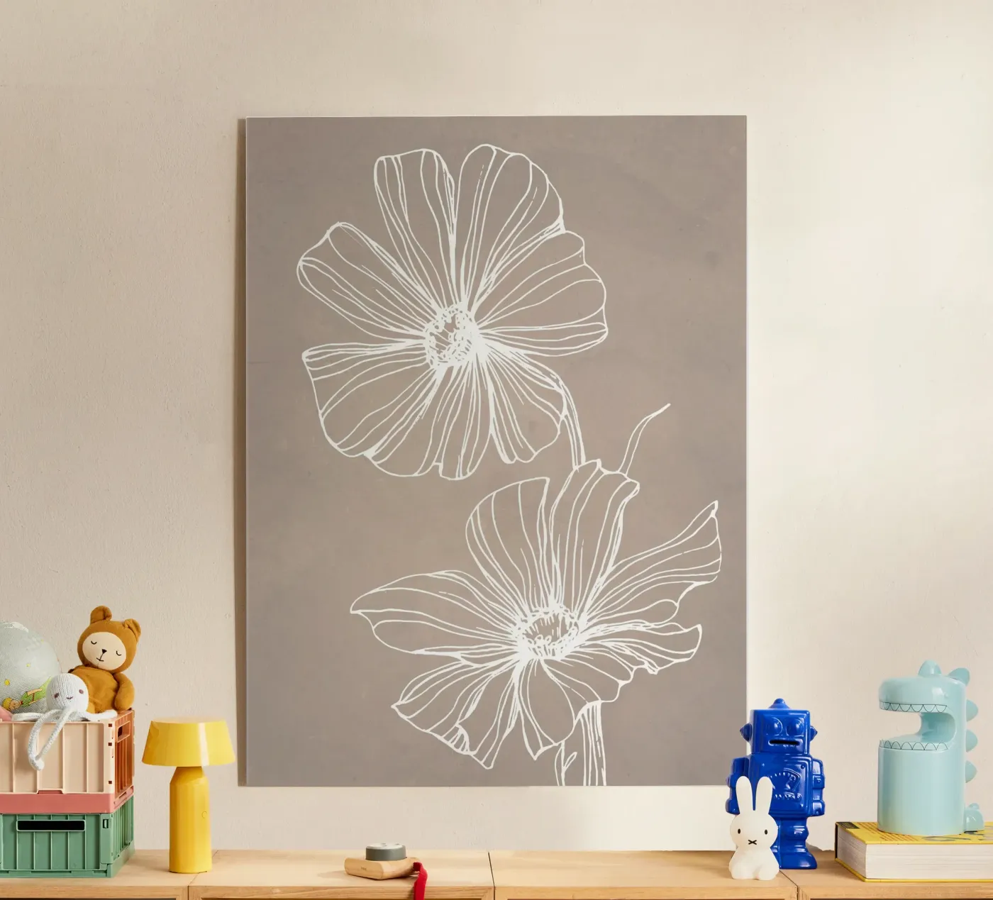 Plants in Taupe plexiglass da WijdevenPrints