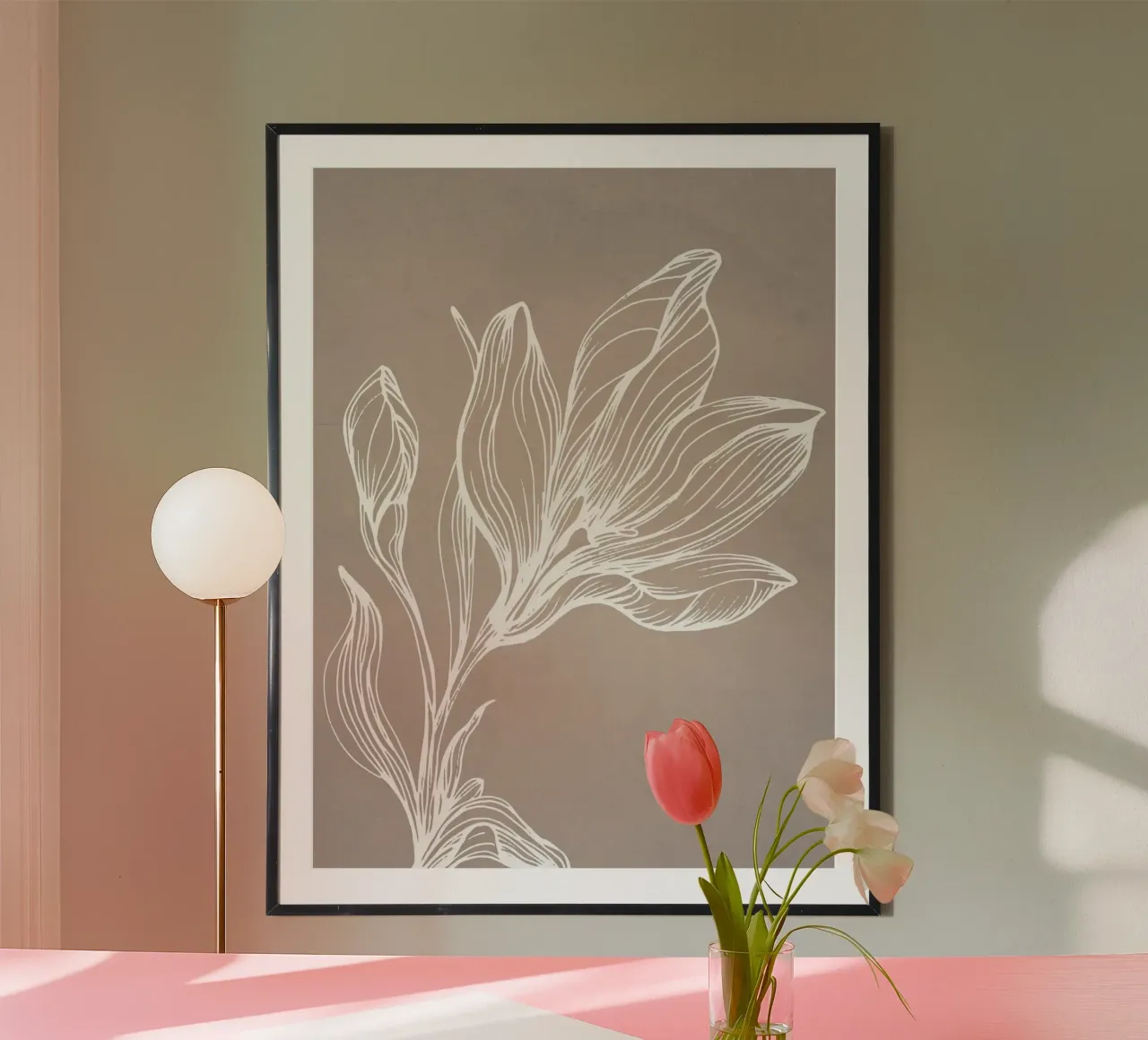 Piante in grigio poster da WijdevenPrints