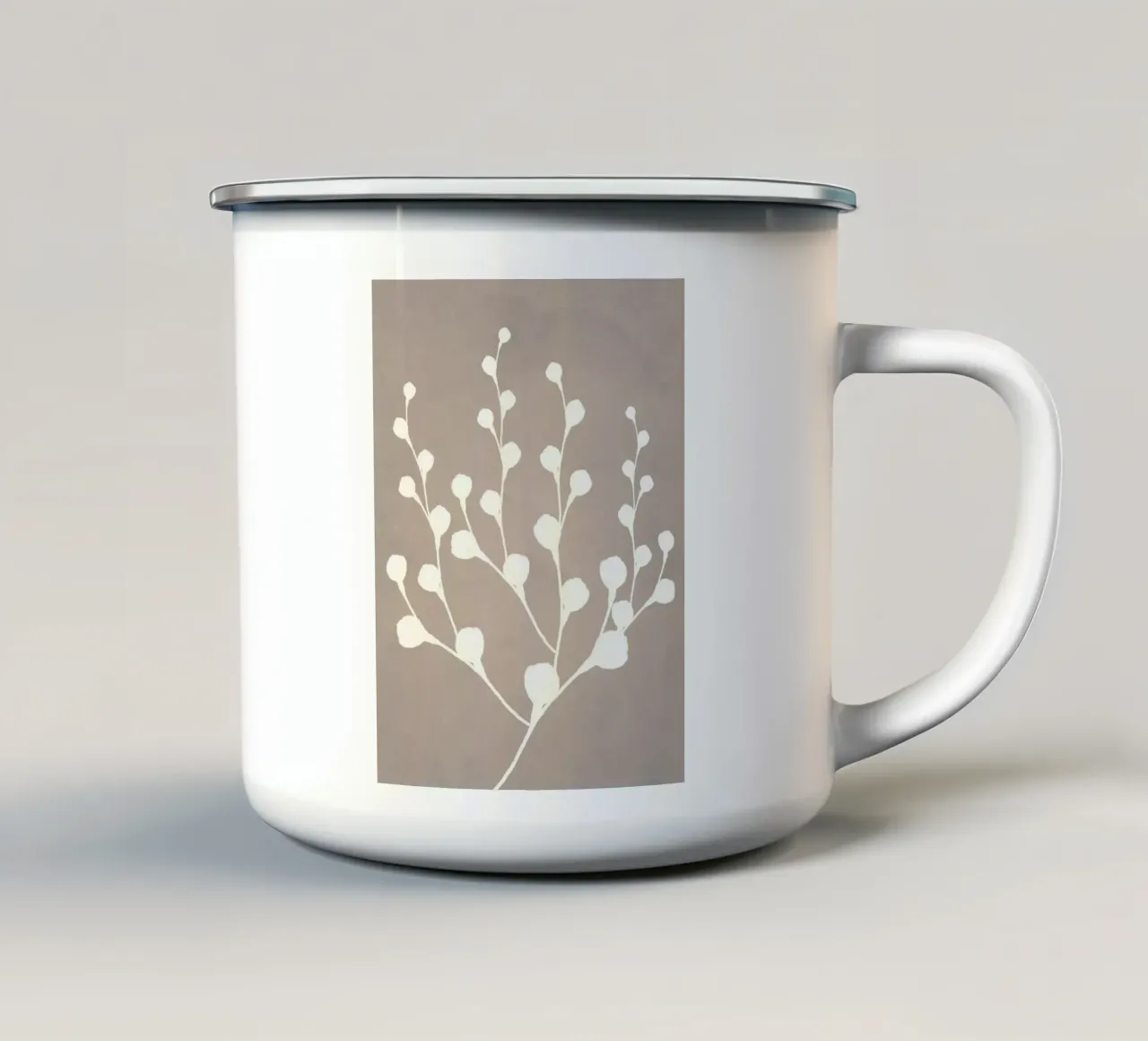 Grigio millenario tazza in smalto da WijdevenPrints