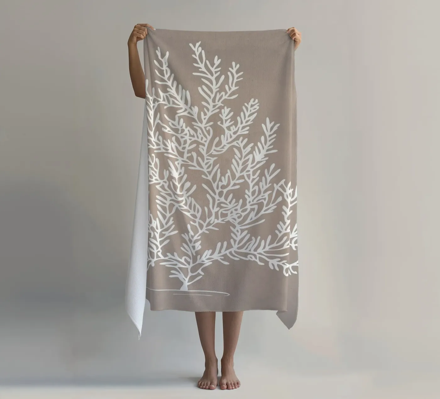 Grigio millenario telo mare da WijdevenPrints