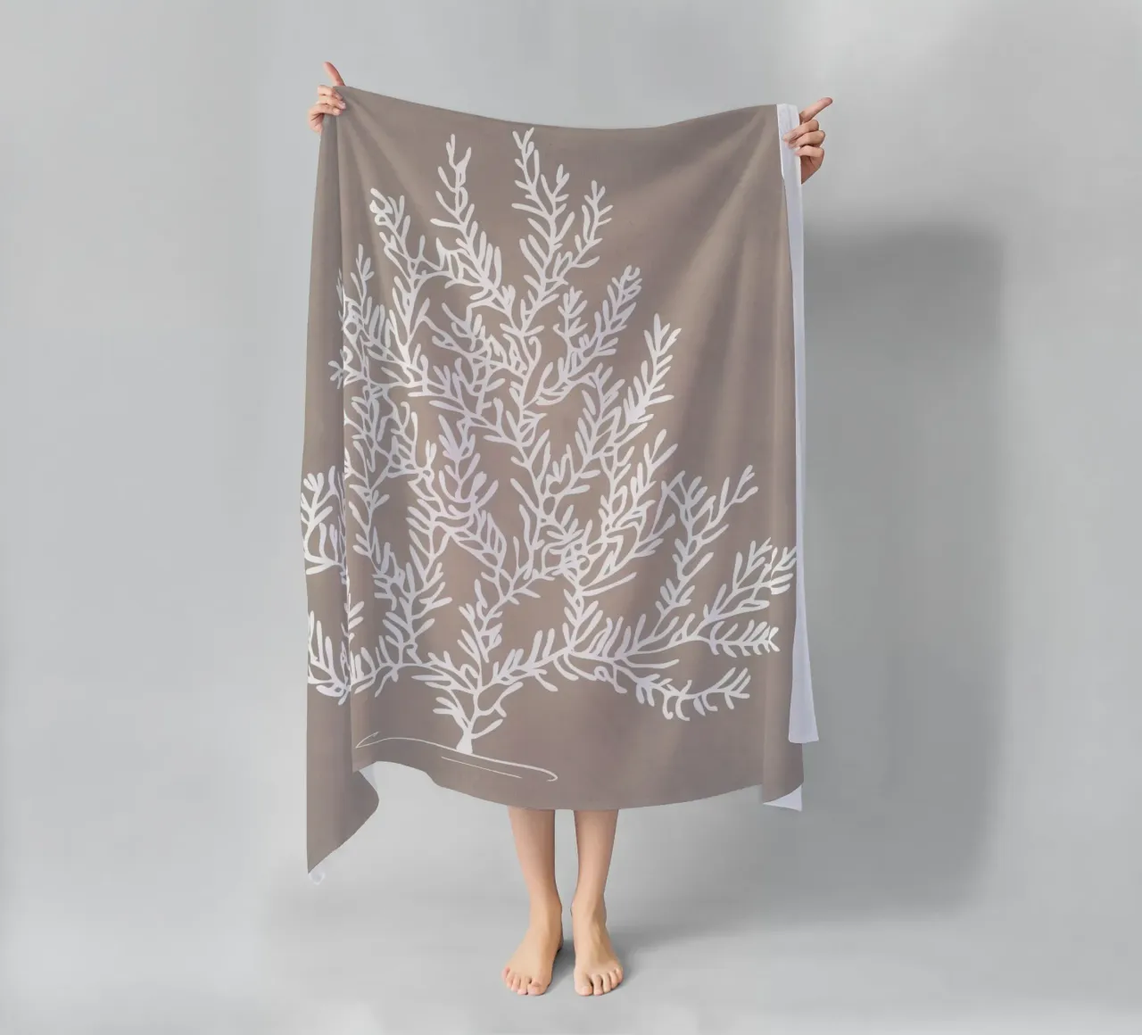 Grigio millenario telo mare da WijdevenPrints