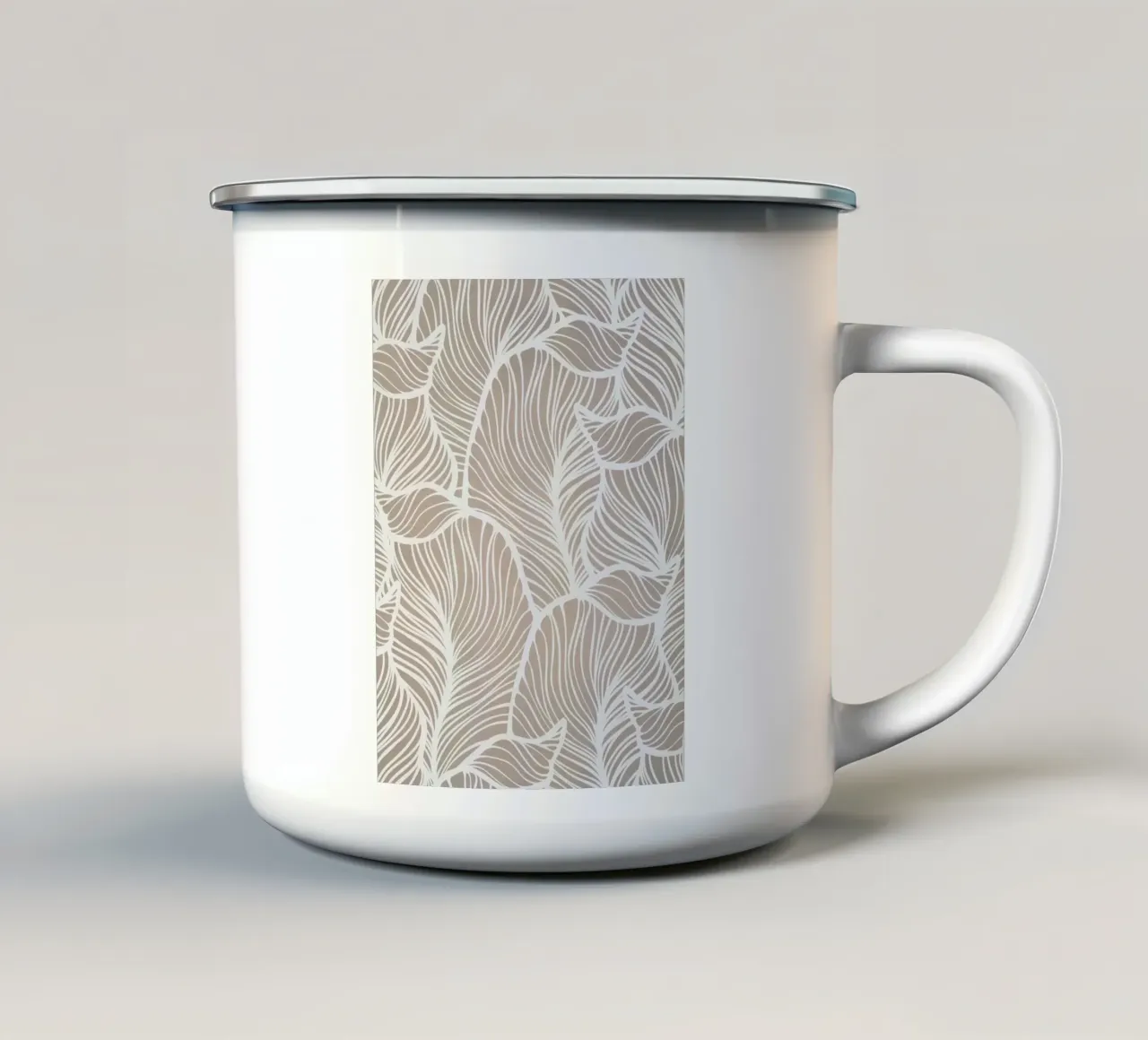 Grigio millenario tazza in smalto da WijdevenPrints