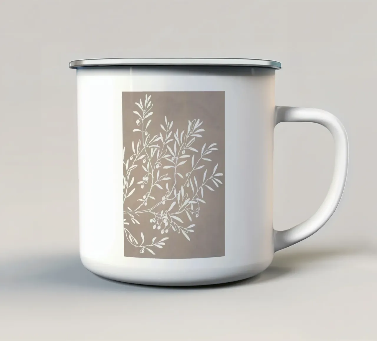 Grigio millenario tazza in smalto da WijdevenPrints