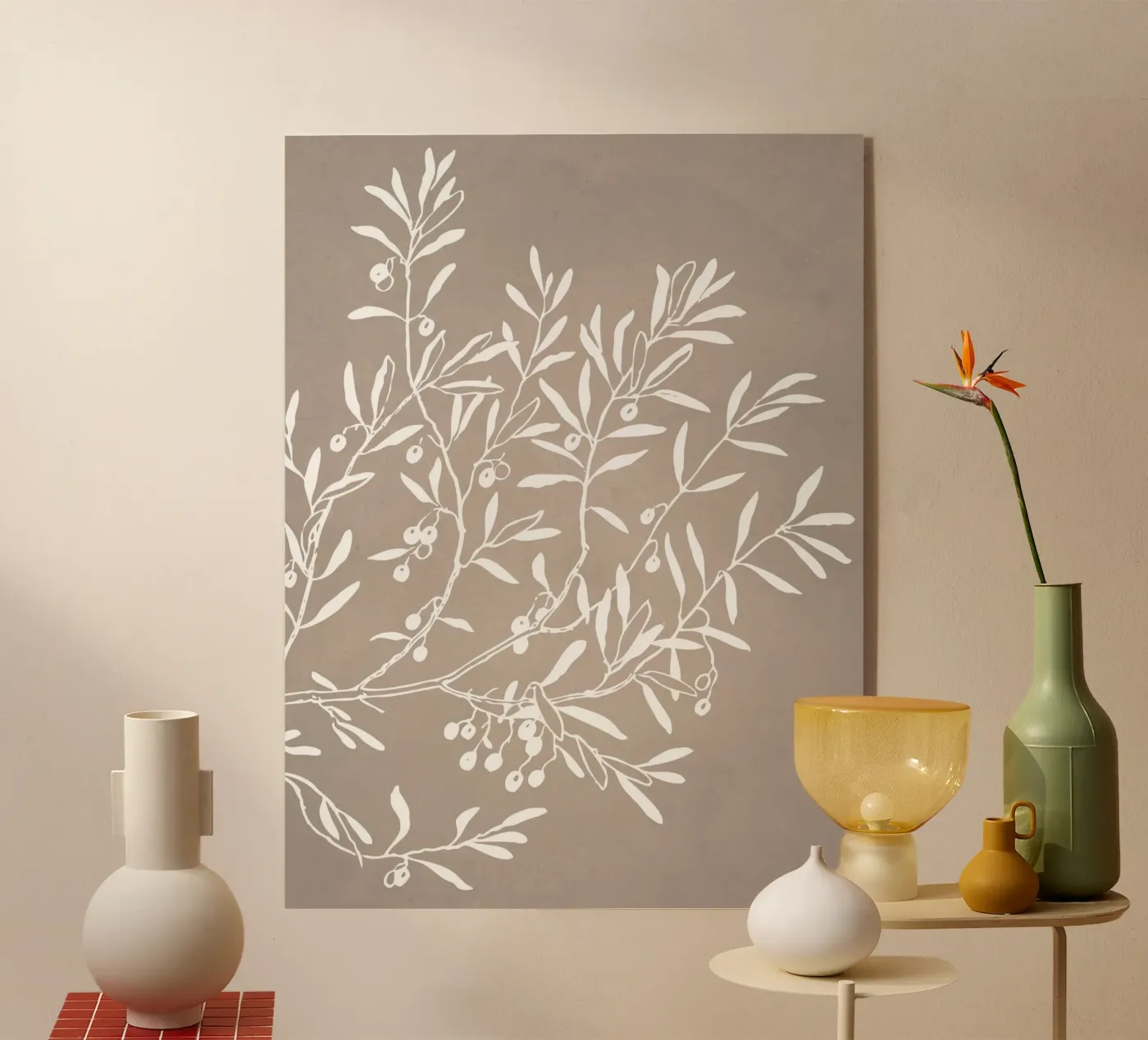 Millennial Grau Acryl-Glas von WijdevenPrints