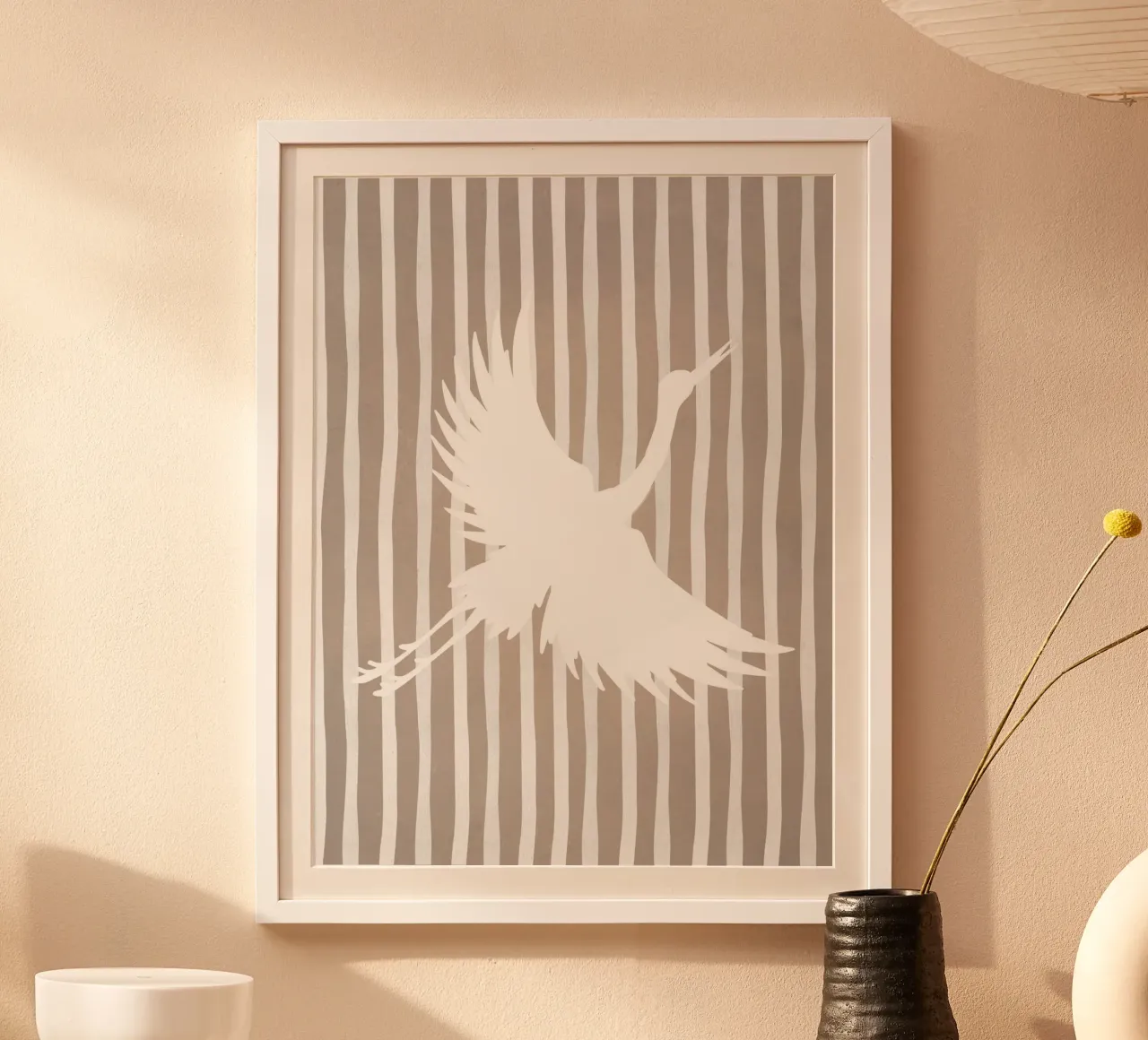 Grigio millenario poster con telaio in plastica da WijdevenPrints
