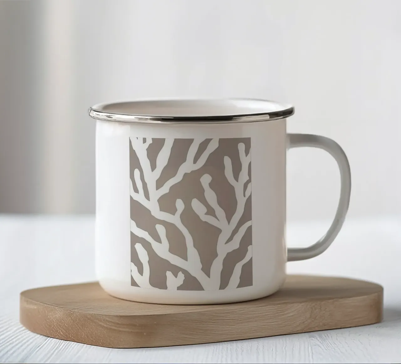 Grigio millenario tazza in smalto da WijdevenPrints