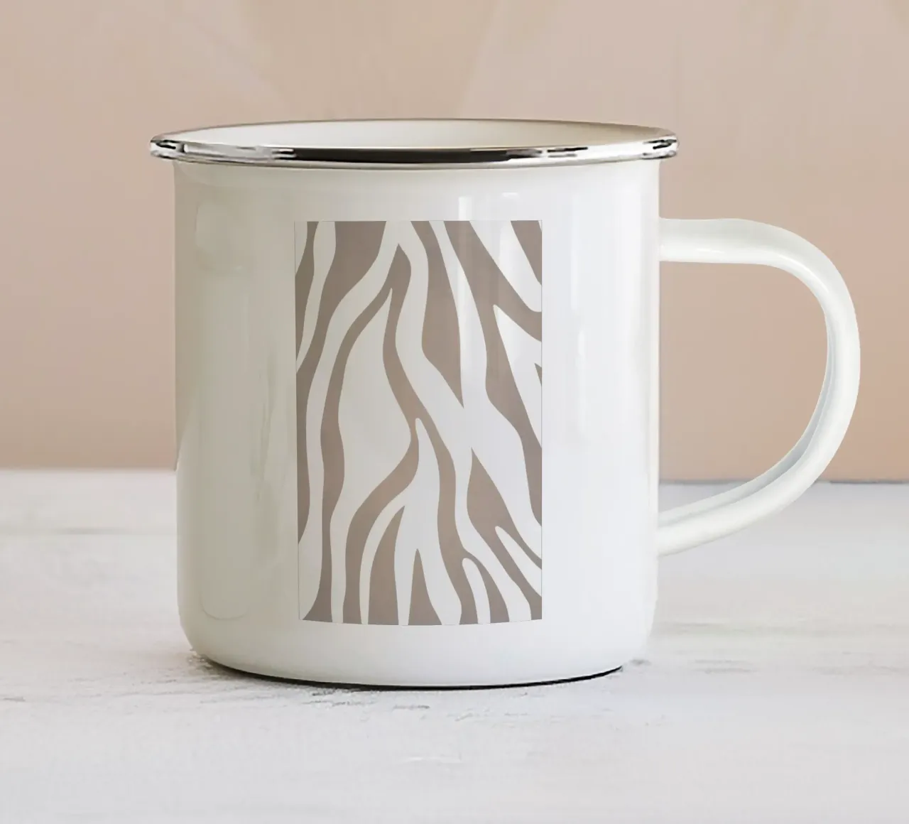Grigio millenario tazza in smalto da WijdevenPrints