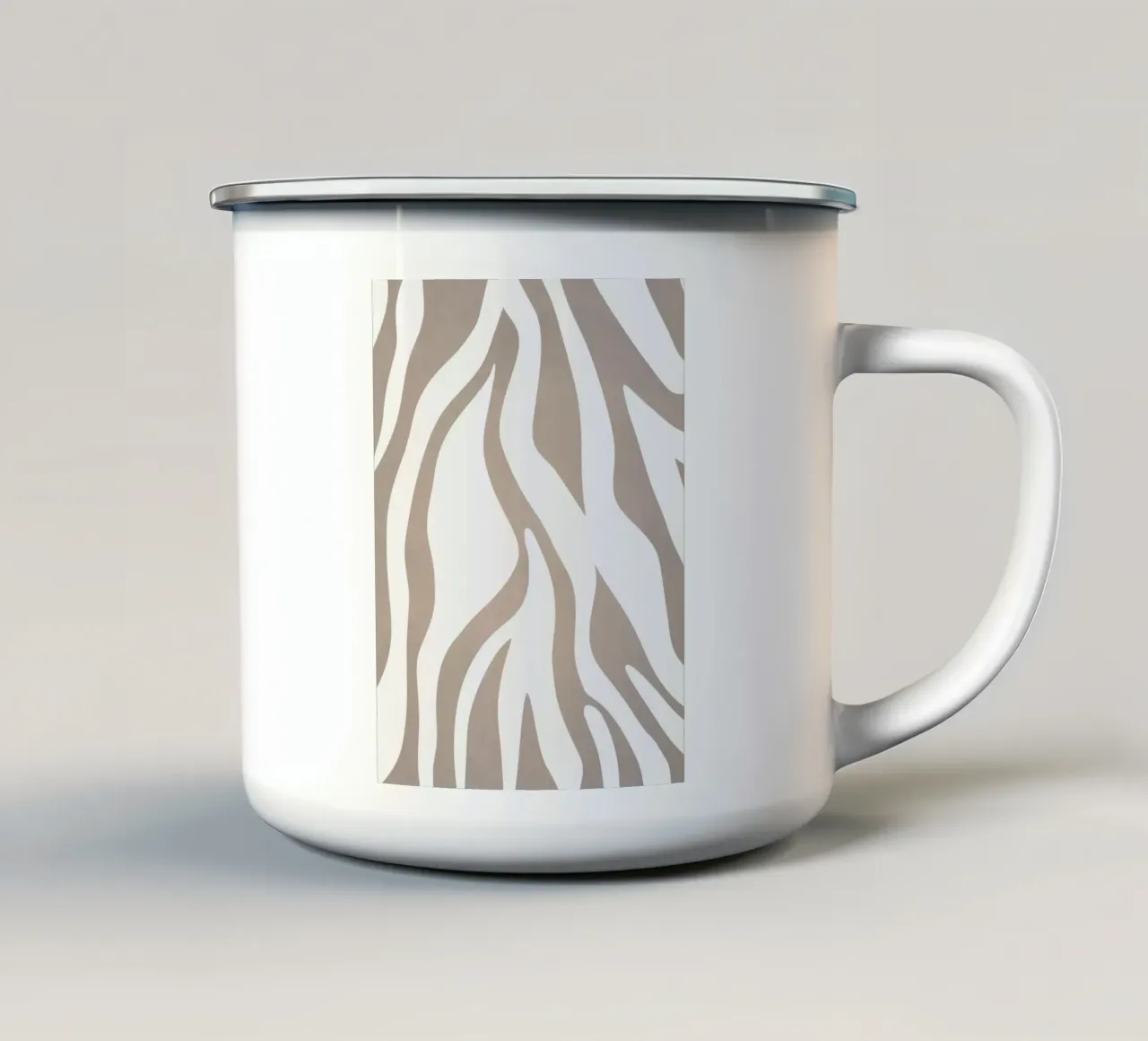 Grigio millenario tazza in smalto da WijdevenPrints