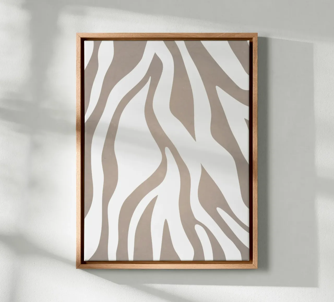 Millennial Grijs canvas met Baklijst van WijdevenPrints