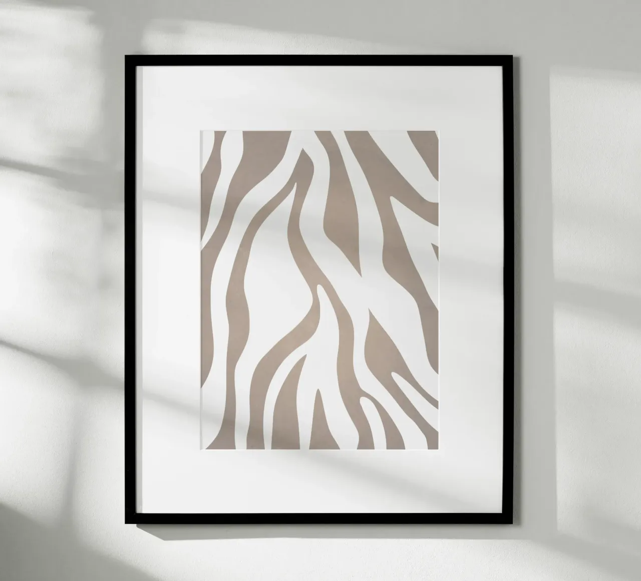 Grigio millenario poster con telaio in plastica da WijdevenPrints