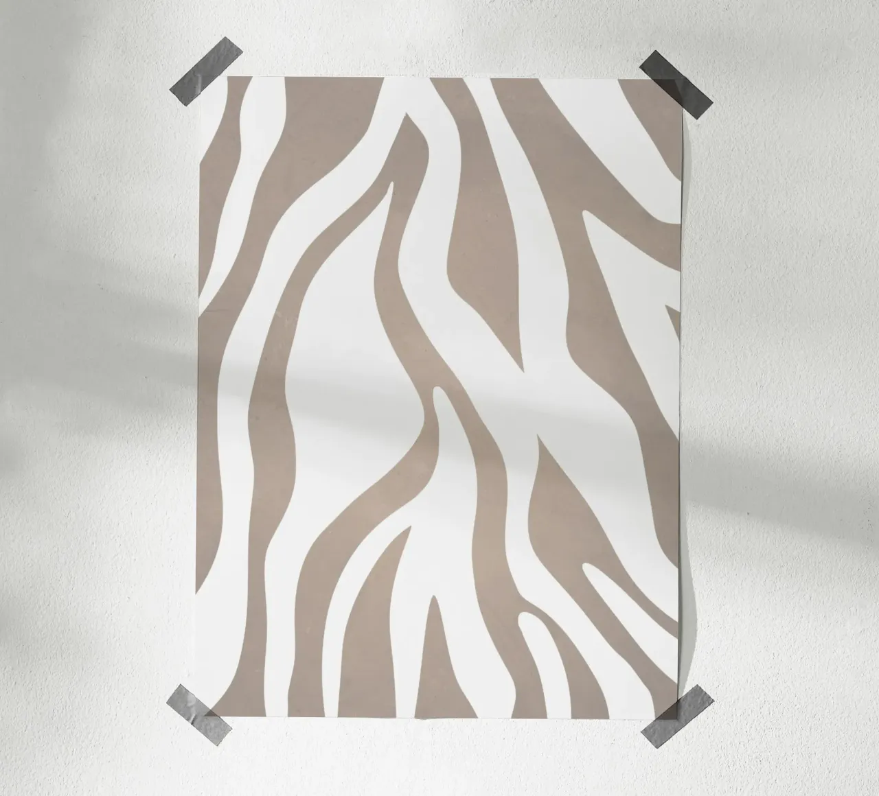 Grigio millenario poster con telaio in plastica da WijdevenPrints