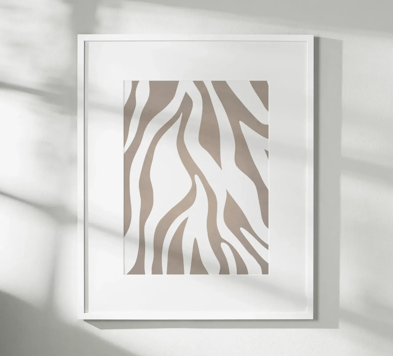 Grigio millenario poster con telaio in plastica da WijdevenPrints