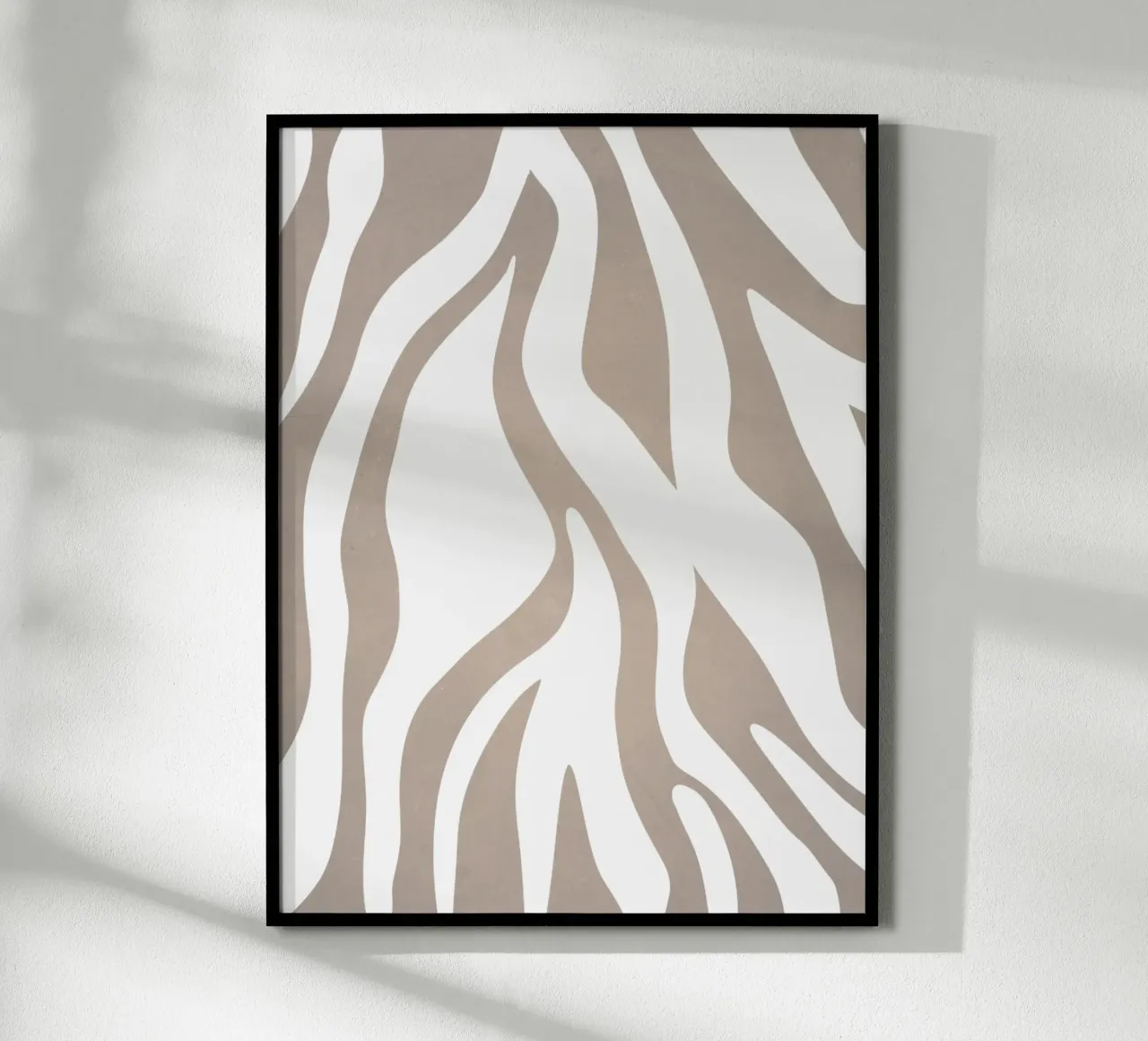Grigio millenario poster con telaio in plastica da WijdevenPrints