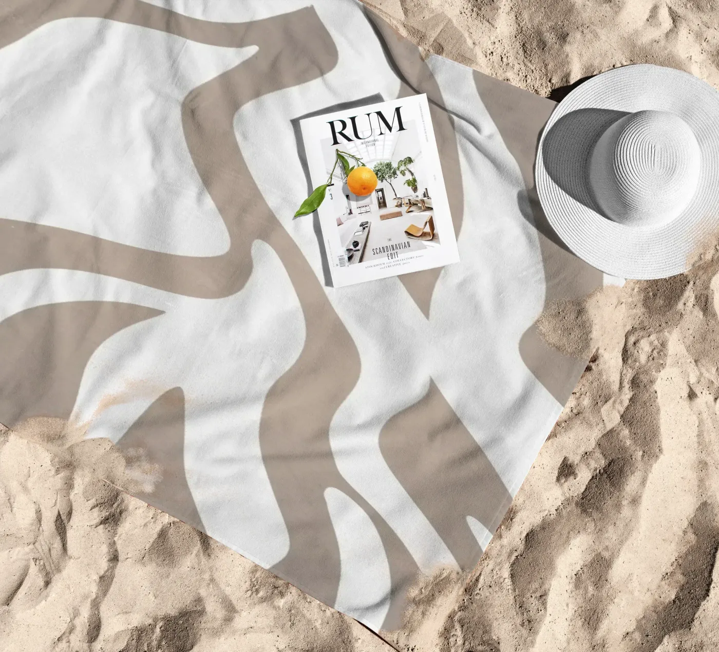 Grigio millenario telo mare da WijdevenPrints