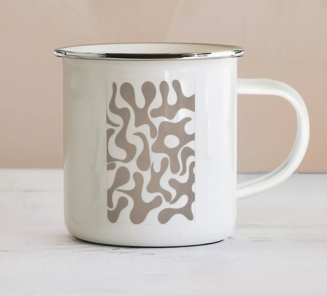 Grigio millenario tazza in smalto da WijdevenPrints