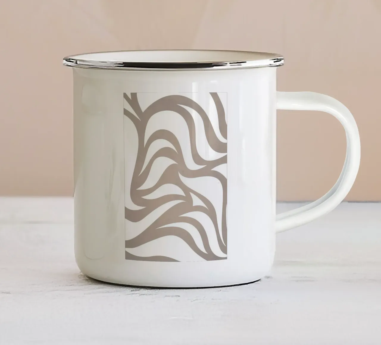 Grigio millenario tazza in smalto da WijdevenPrints