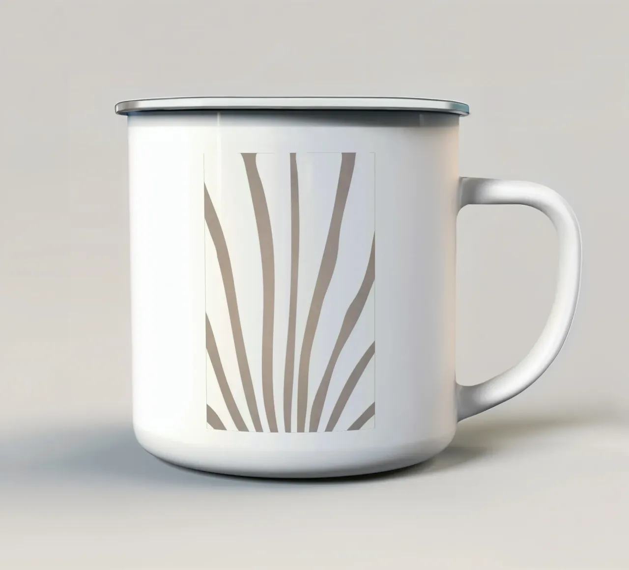 Grigio millenario tazza in smalto da WijdevenPrints