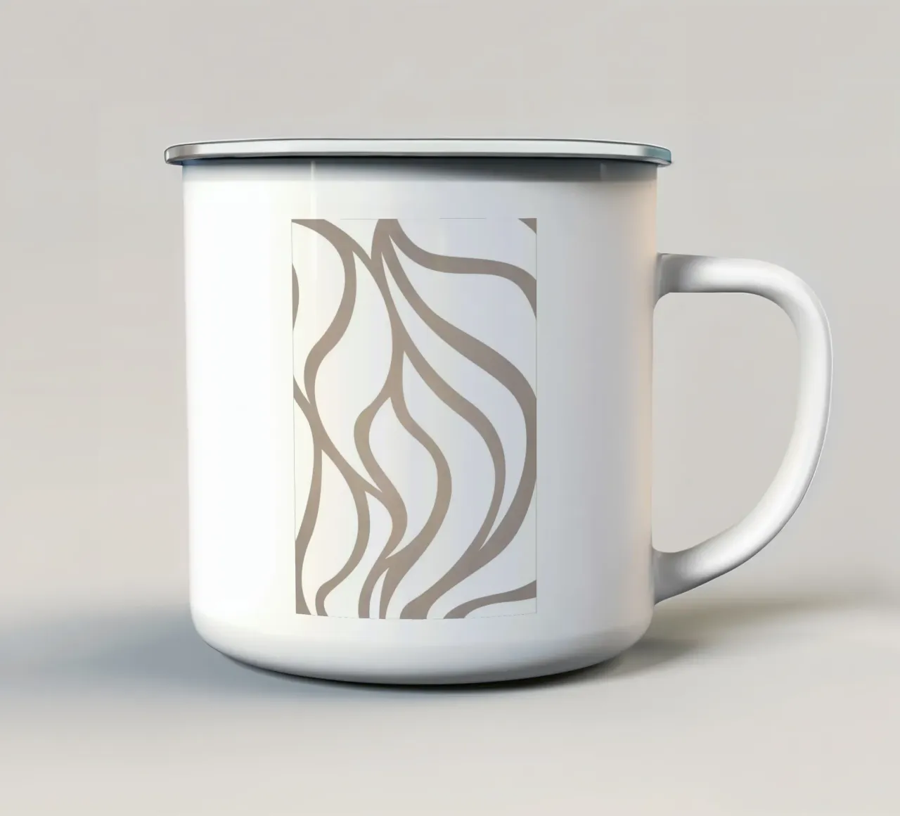 Grigio millenario tazza in smalto da WijdevenPrints