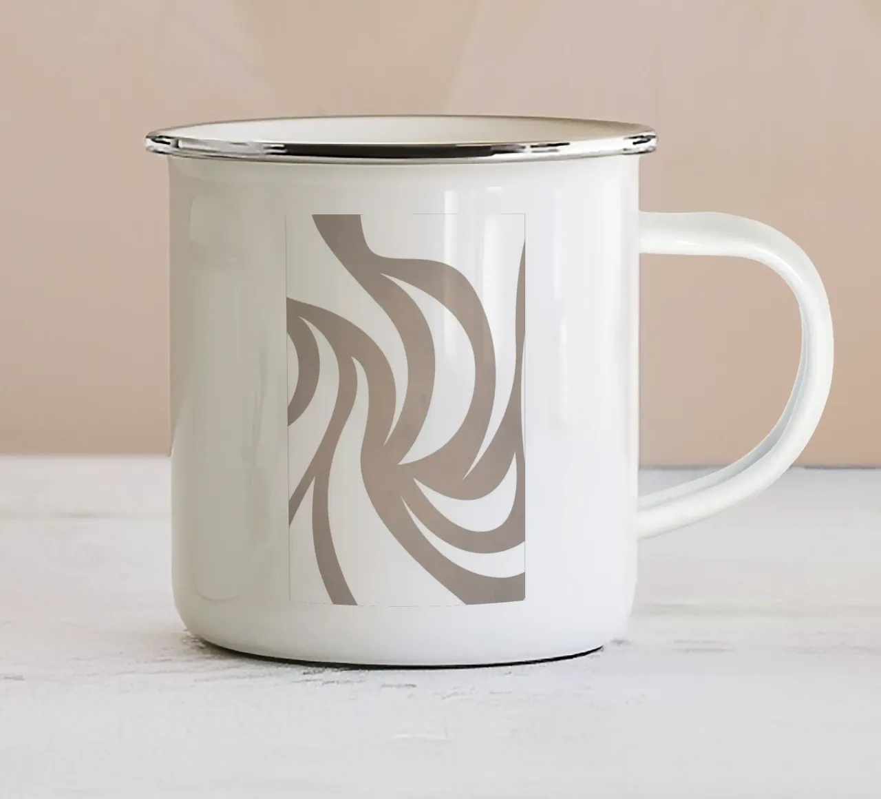 Grigio millenario tazza in smalto da WijdevenPrints