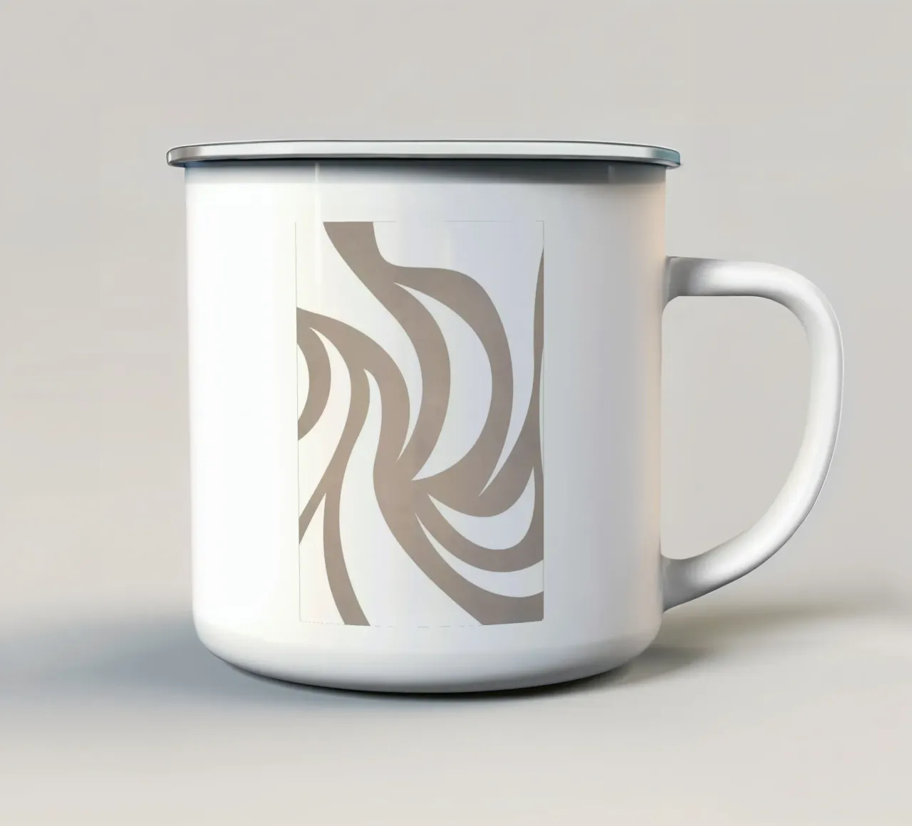 Grigio millenario tazza in smalto da WijdevenPrints