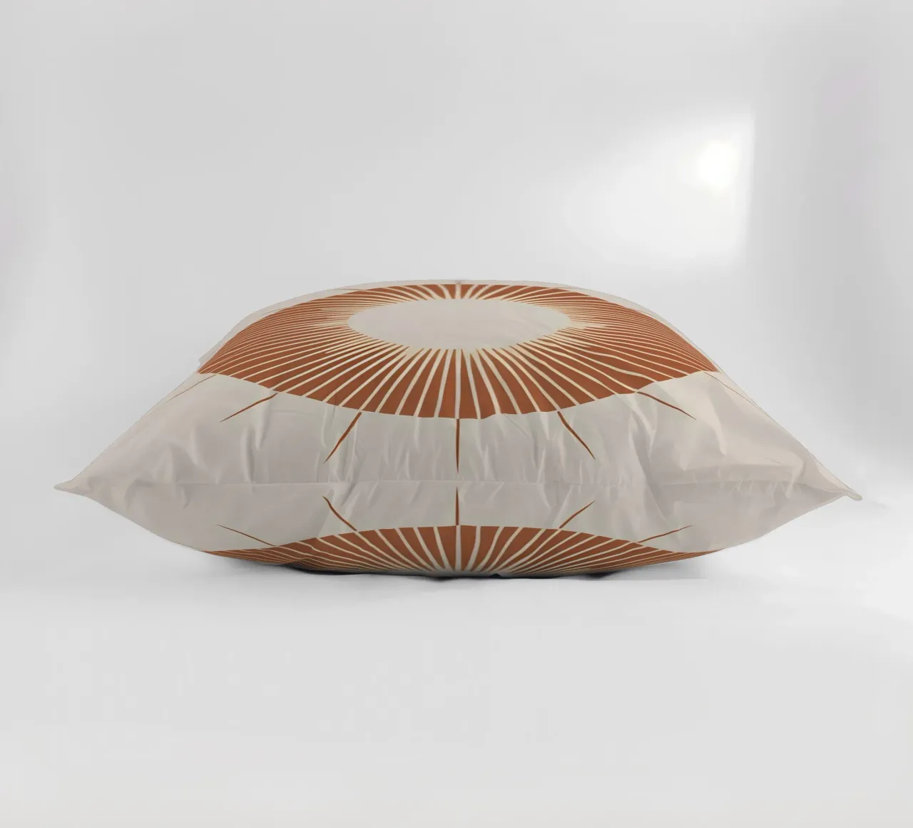 Sole astratto con linee geometriche radianti cuscino da Botanical Gallery