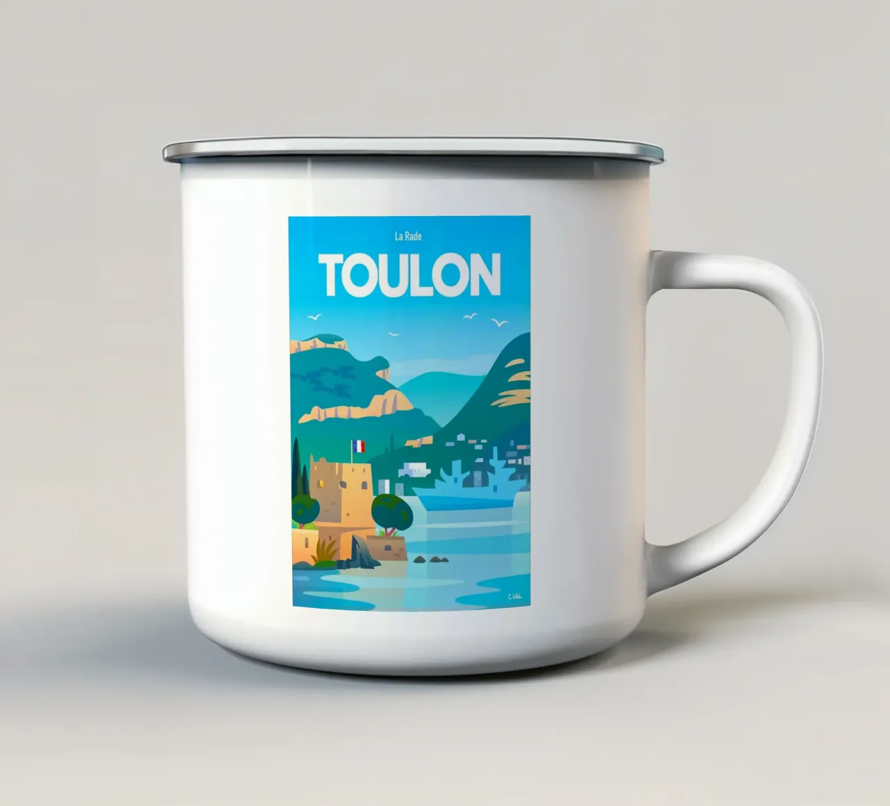 Toulon tazza in smalto da C.WILL