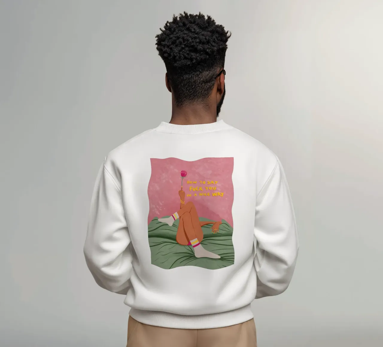 how to say f*uck you in a nice way felpa da Illustration Raissa Oltmanns