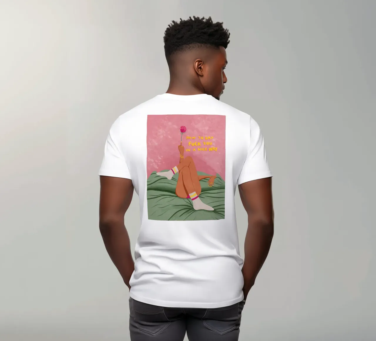 how to say f*uck you in a nice way t-shirt da Illustration Raissa Oltmanns