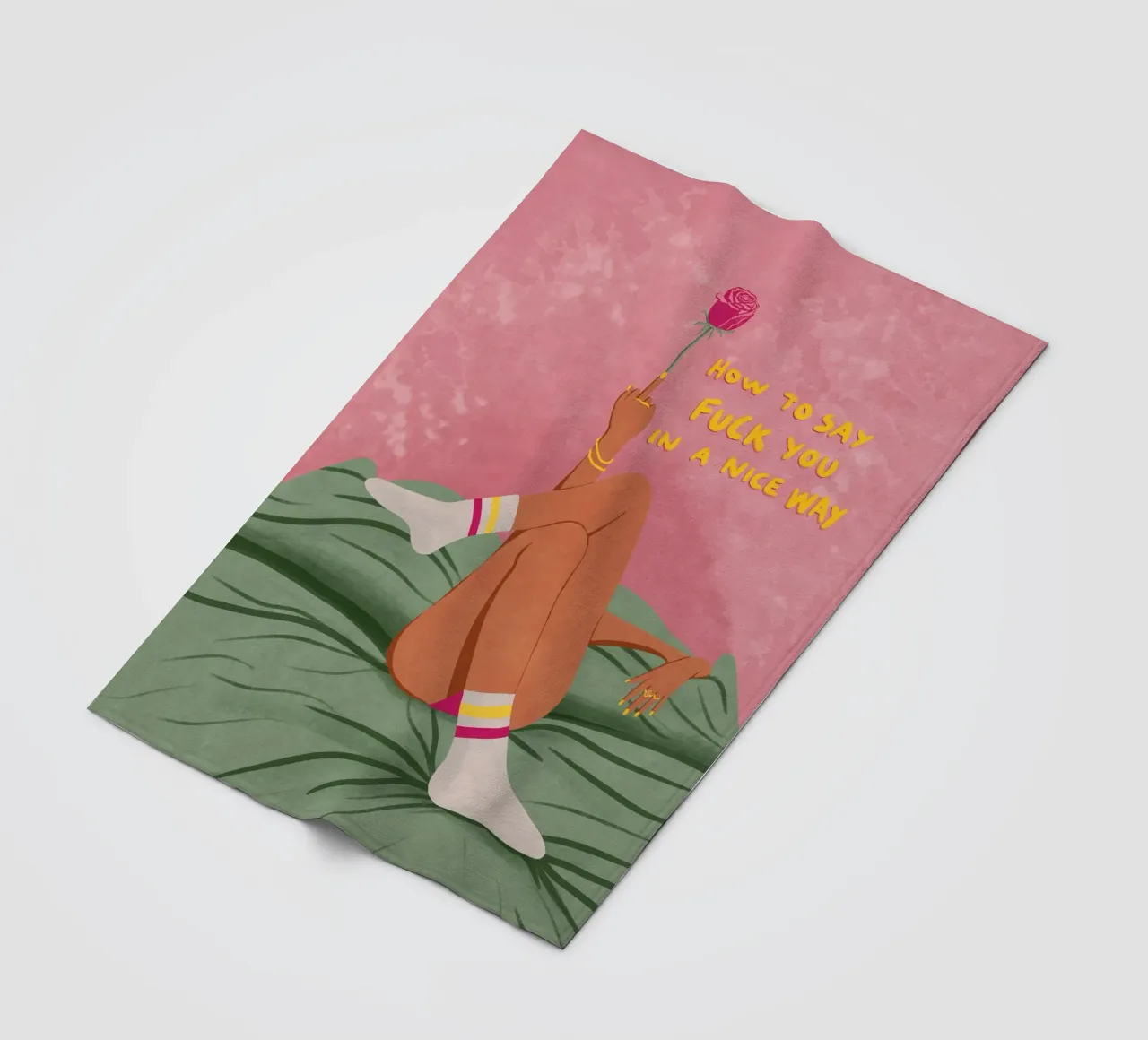 how to say f*uck you in a nice way coperta in pile da Illustration Raissa Oltmanns