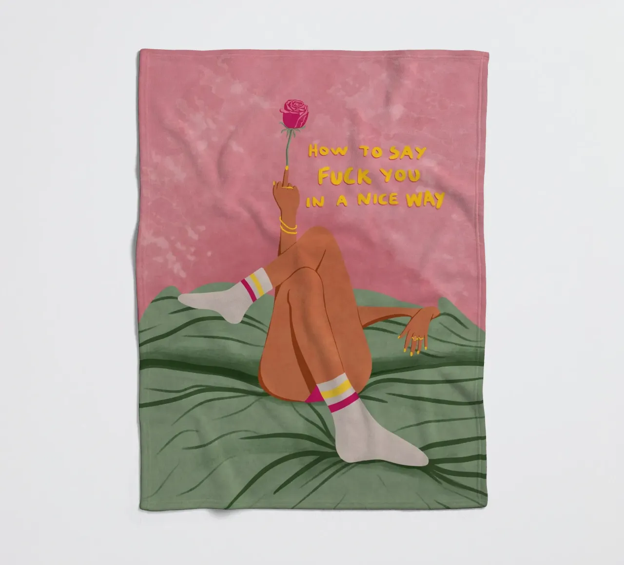 how to say f*uck you in a nice way coperta in pile da Illustration Raissa Oltmanns