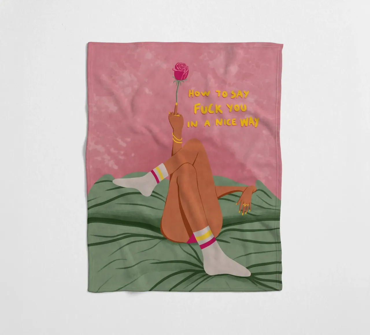 how to say f*uck you in a nice way coperta in pile da Illustration Raissa Oltmanns