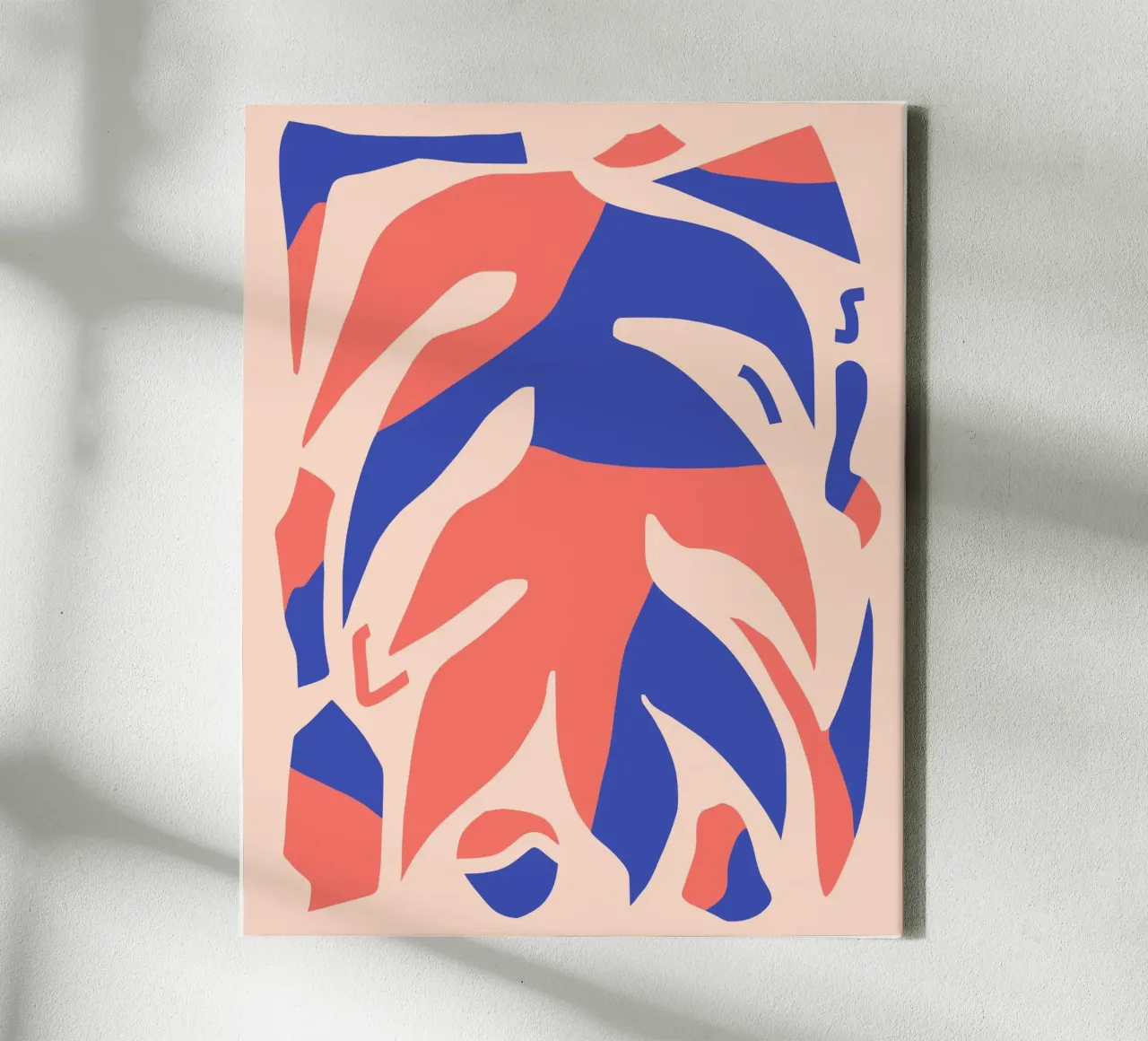 Palm uitgesneden canvas met Baklijst van Little Dean