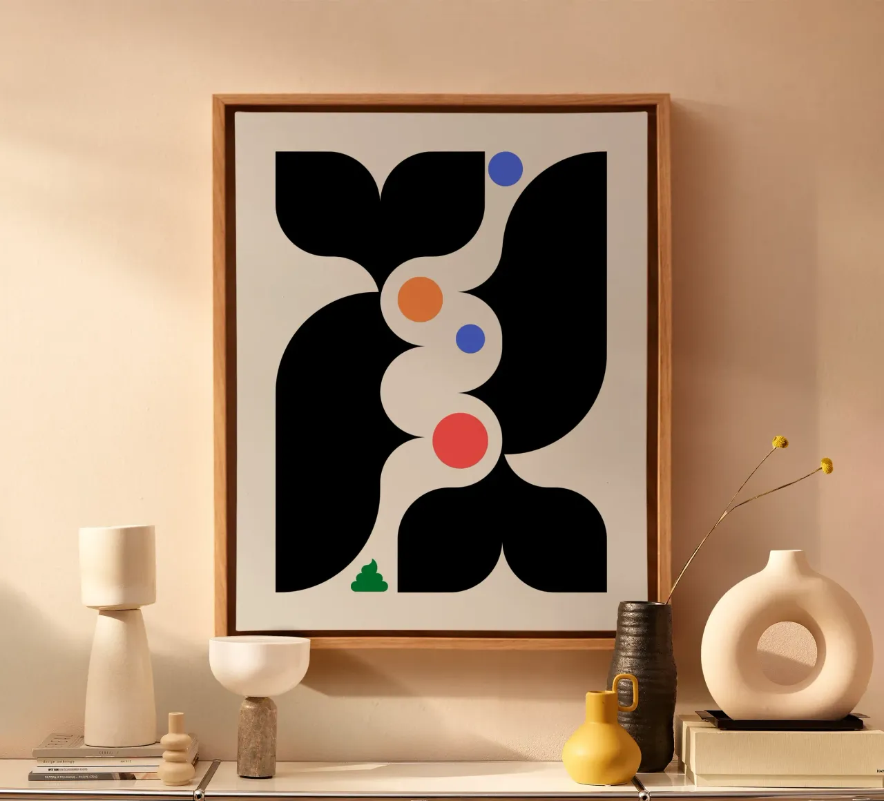 Digestive system canvas with Floater frame by Little Dean