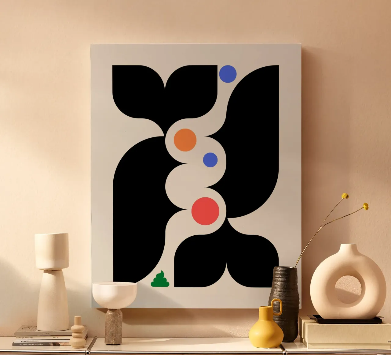 Digestive system canvas with Floater frame by Little Dean