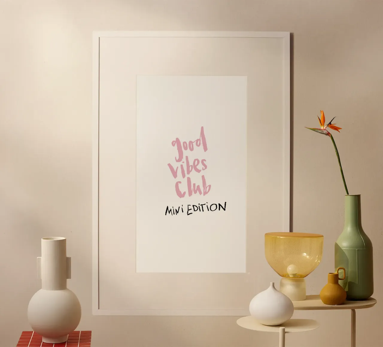 Good vibes Club - Mini Edition poster da Brushmeetspaper