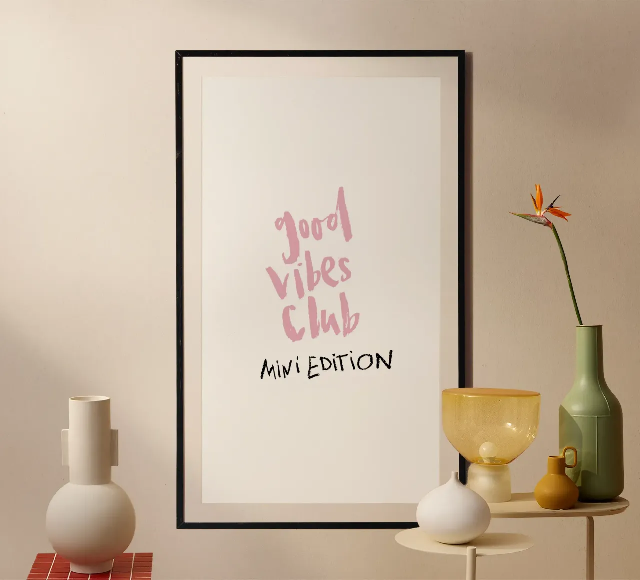 Good vibes Club - Mini Edition poster da Brushmeetspaper