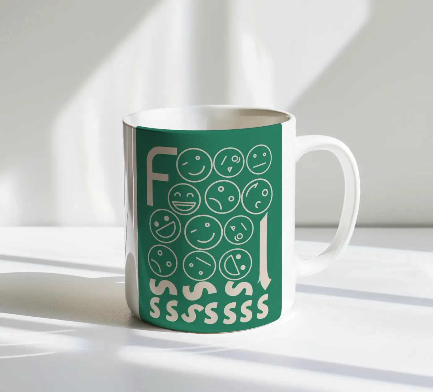 Fooooolsss ceramic mug by Little Dean