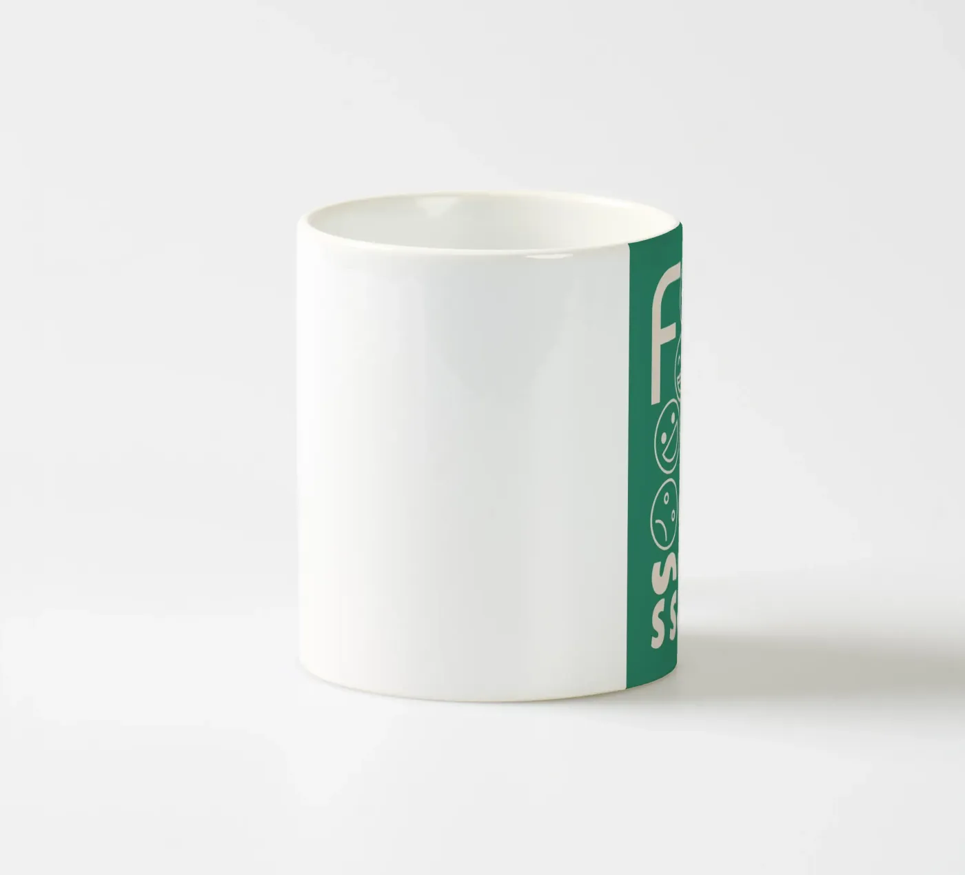 Fooooolsss ceramic mug by Little Dean