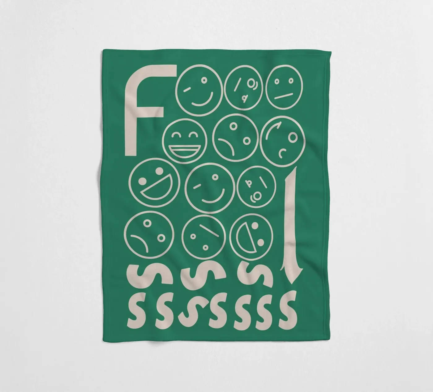 Fooooolsss fleecedeken van Little Dean