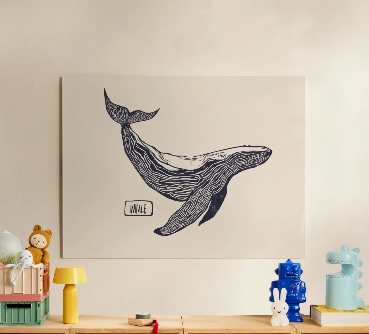 The whale plexiglass da Indigo Rain