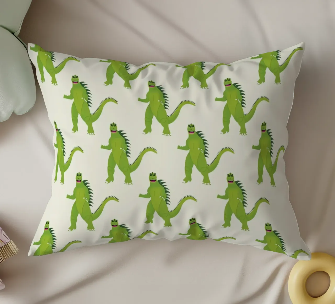 Godzilla Pattern #1 cuscino da kathrinmay