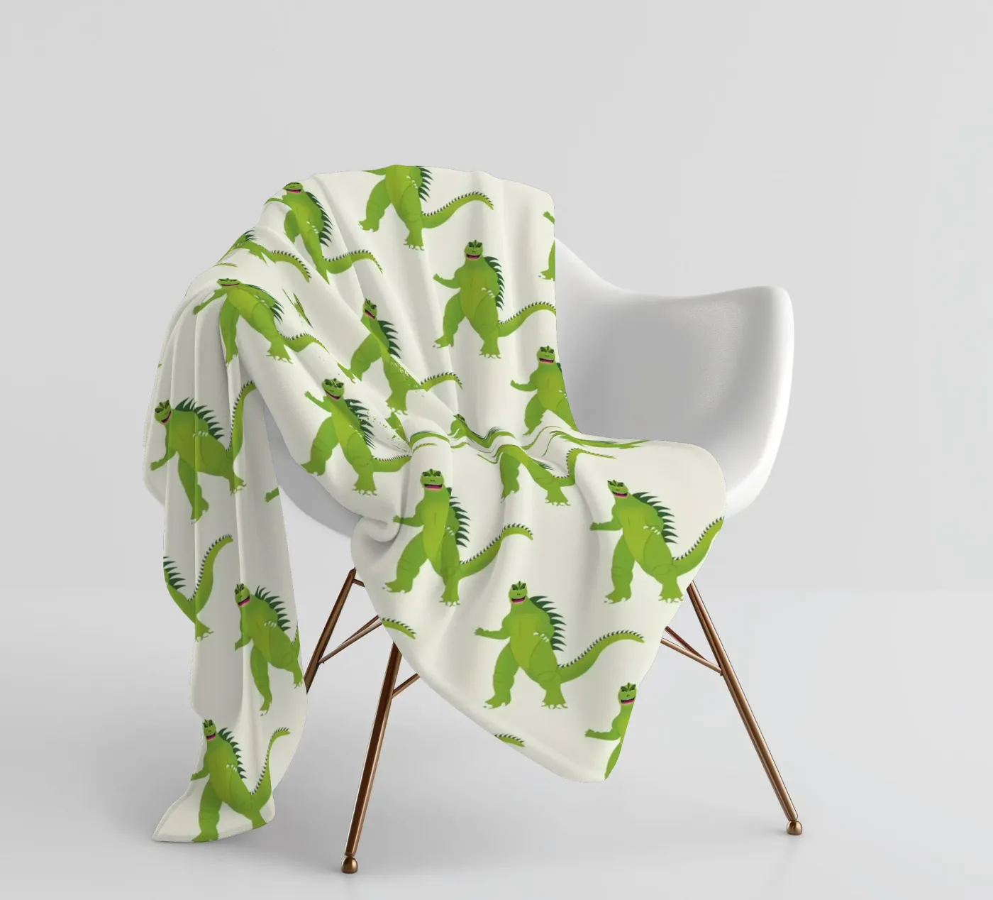 Godzilla Pattern #1 fleece blanket by kathrinmay