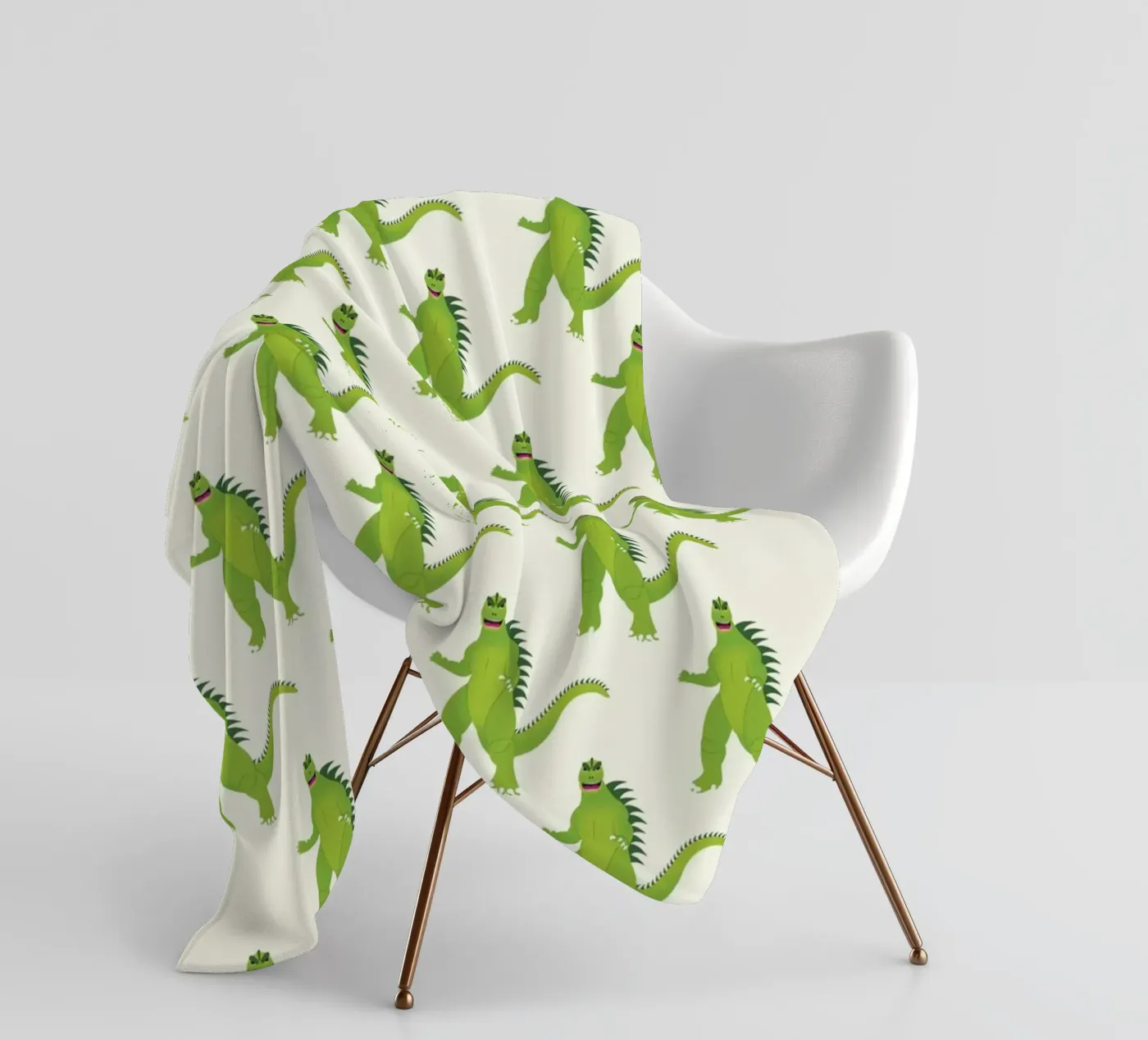 Godzilla Pattern #1 fleece blanket by kathrinmay
