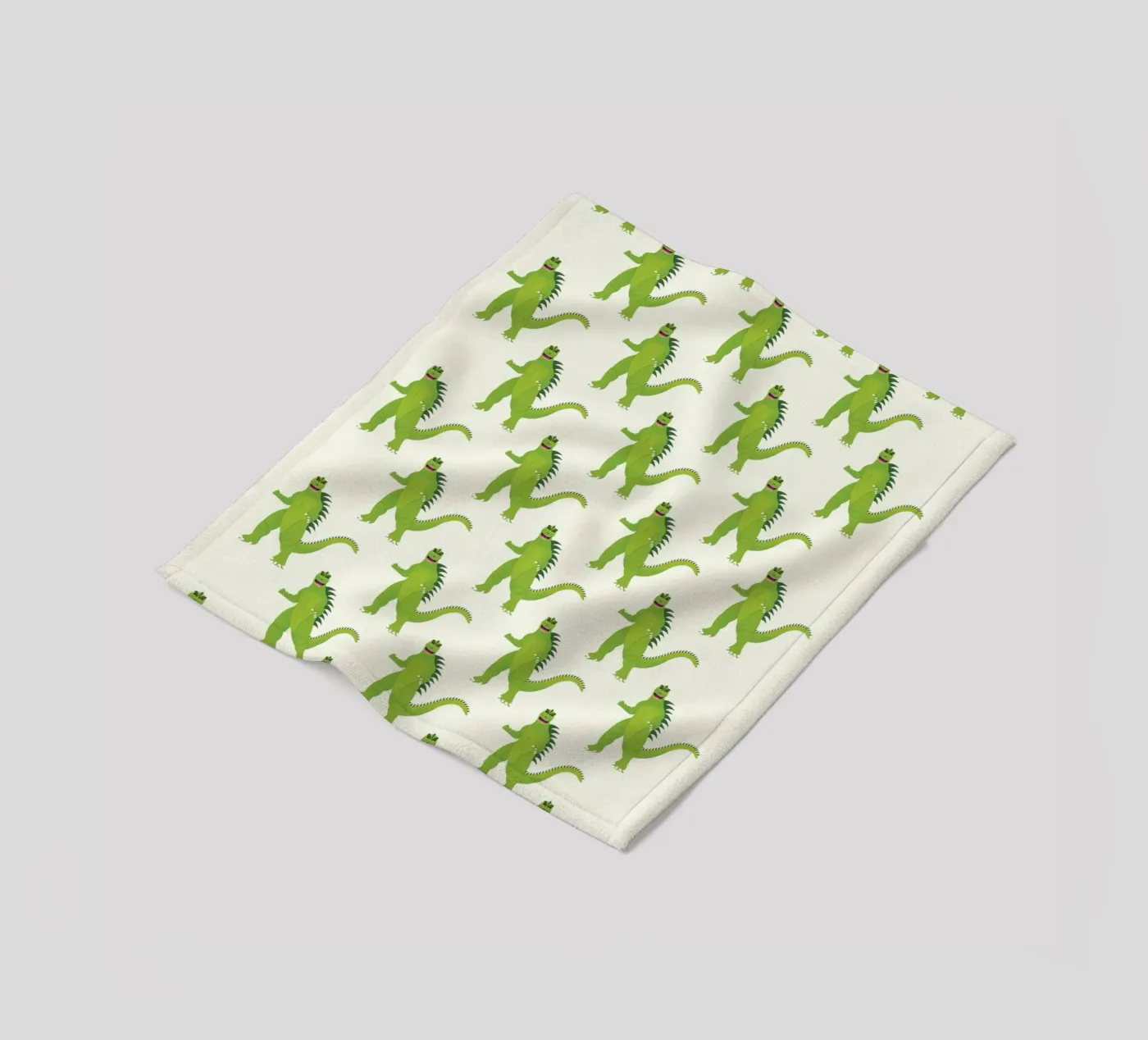 Godzilla Pattern #1 fleece blanket by kathrinmay