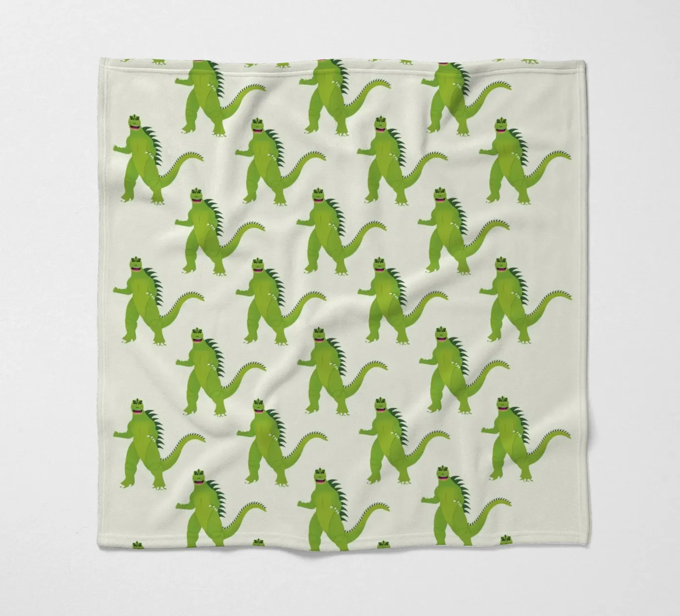 Godzilla Pattern #1 fleece blanket by kathrinmay