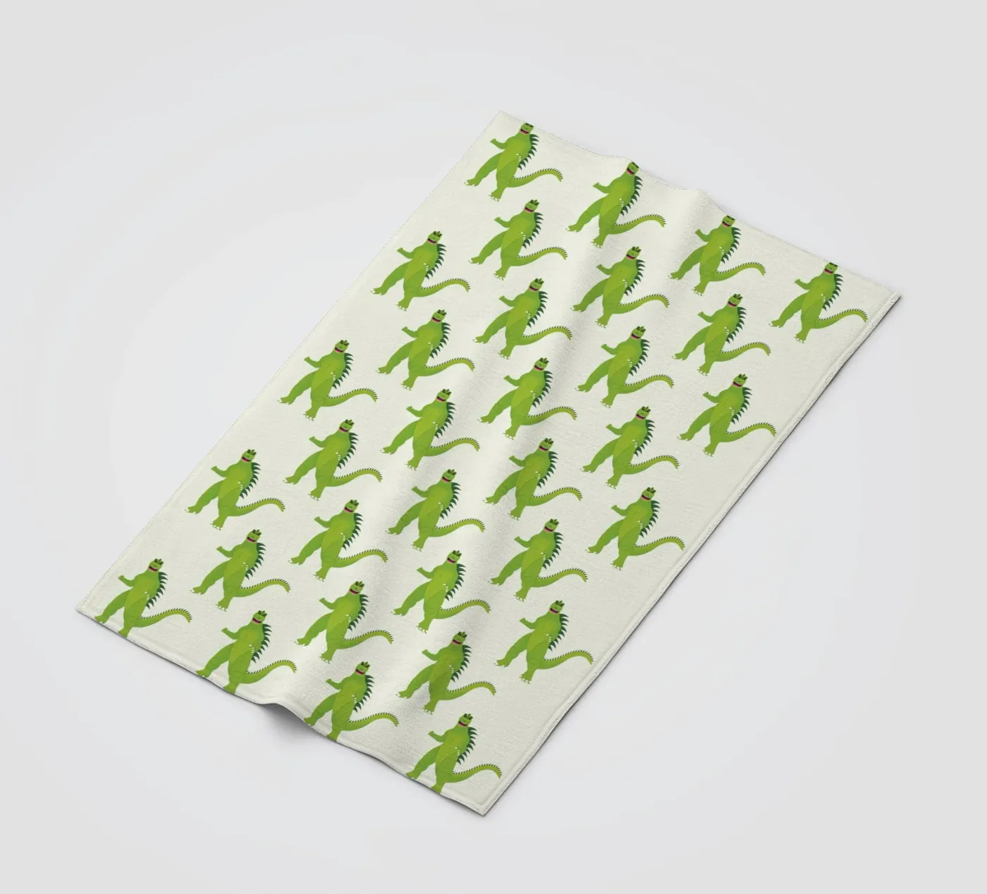Godzilla Pattern #1 fleece blanket by kathrinmay