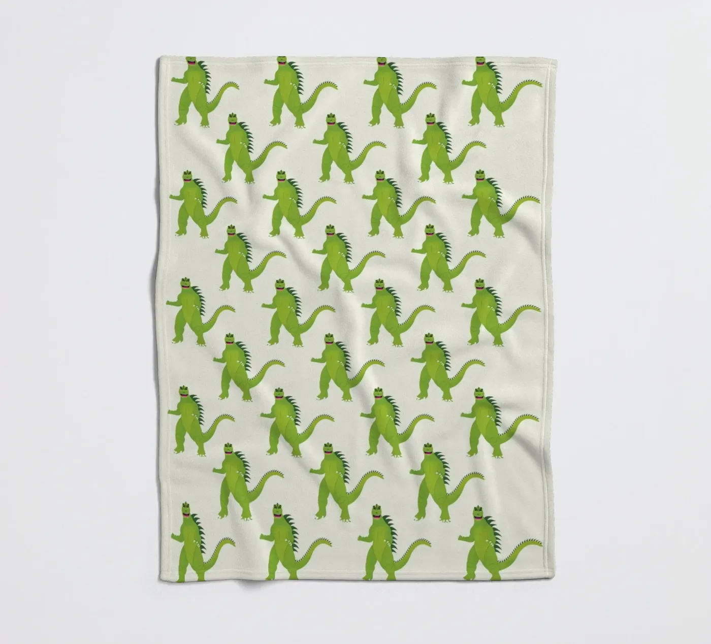 Godzilla Pattern #1 fleece blanket by kathrinmay