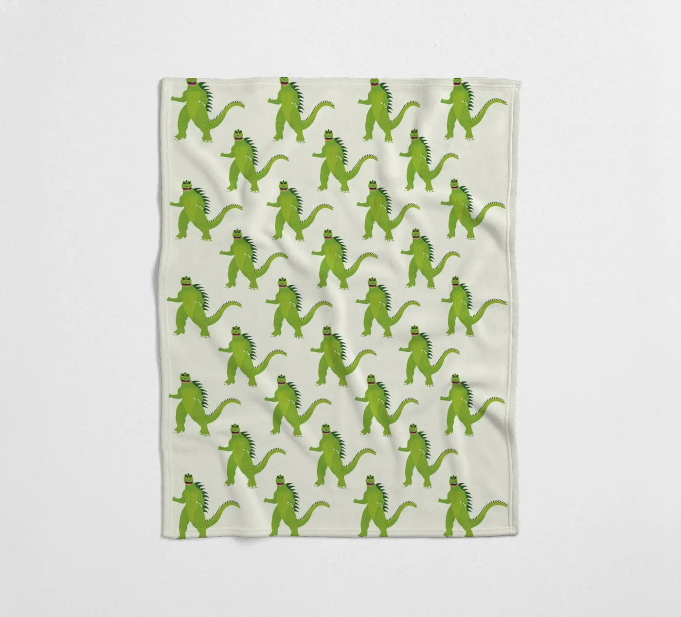 Godzilla Pattern #1 fleece blanket by kathrinmay