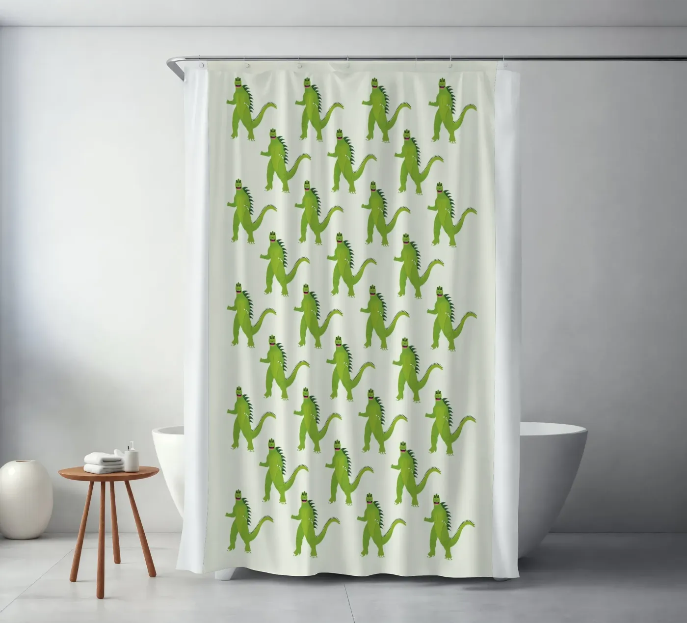 Godzilla Pattern #1 Duschvorhang von kathrinmay