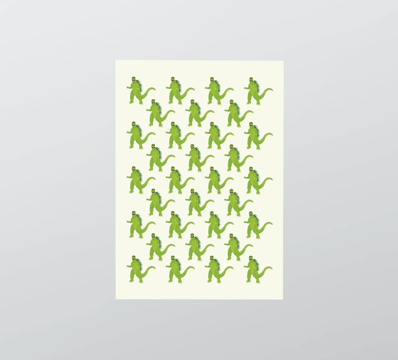 Godzilla Pattern #1 adesivo da kathrinmay